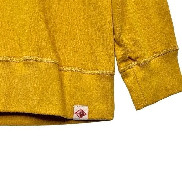 Bather Tuscan Crewneck Sweatshirt Mustard Yellow Organic Cotton NWT - Picture 5 of 12